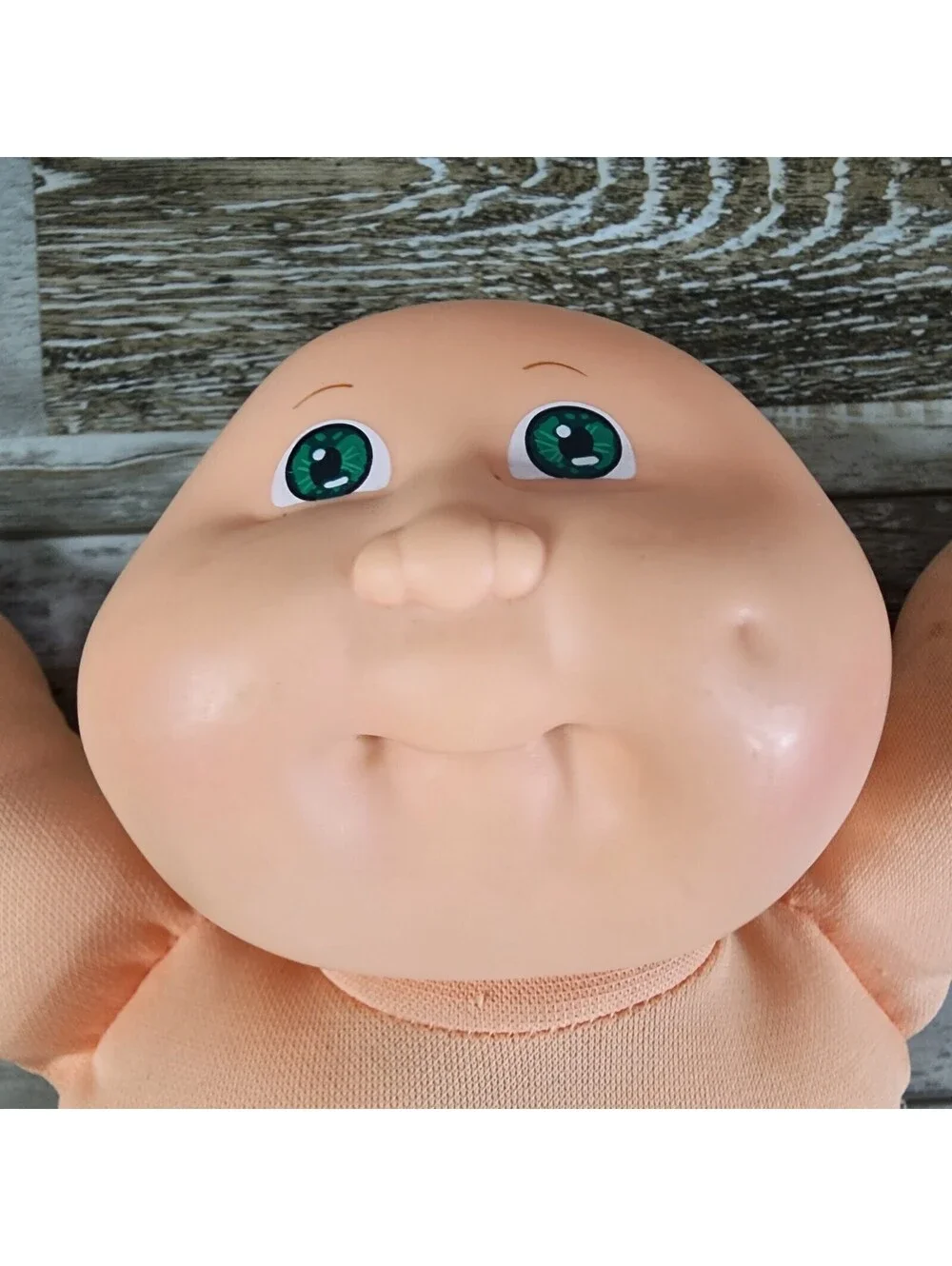 Vintage 1984 CABBAGE PATCH KIDS Bald Doll With Green Eyes & No Clothes OAA XR84